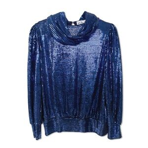 Vintage Lillie Rubin LS Top with Cowl